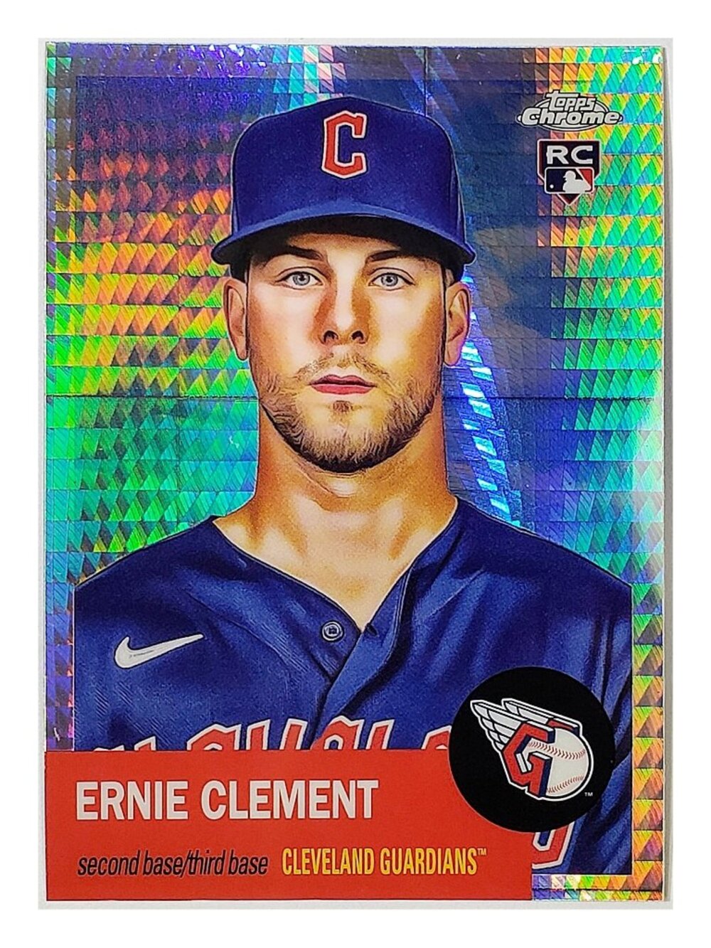 ERNIE CLEMENT ROOKIE PRISM REFRACTOR 2022 TOPPS CHROME PLATINUM #151, TORONTO